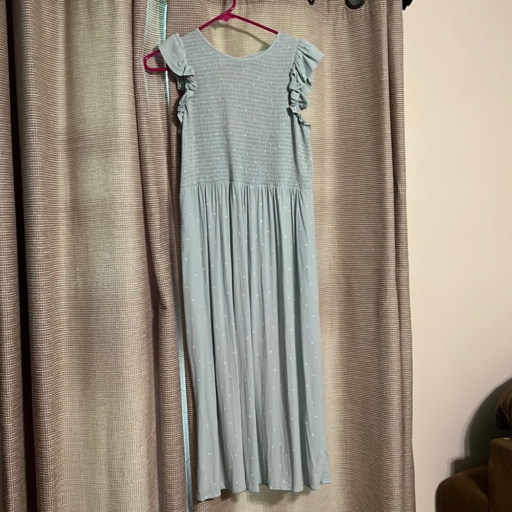 Sleeveless Smocked Dress